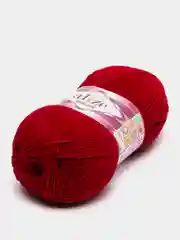 Вишнёвый пряжа Alize Cotton Gold 55% Хлопок 45% Акрил 100г 330м Ализе Коттон Голд