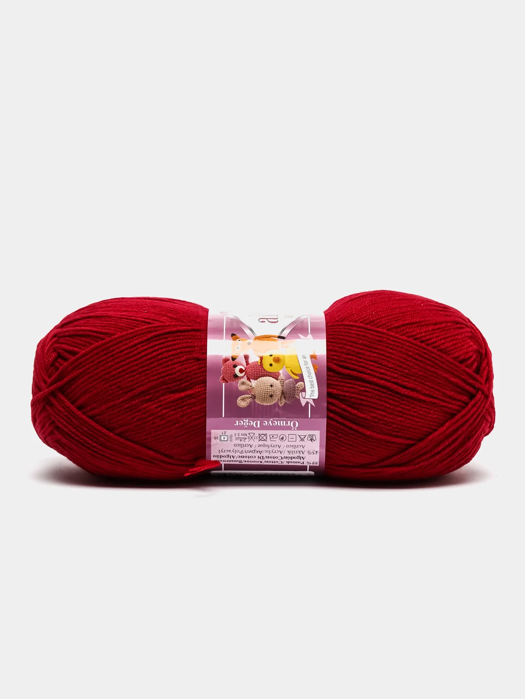Вишнёвый пряжа Alize Cotton Gold 55% Хлопок 45% Акрил 100г 330м Ализе Коттон Голд