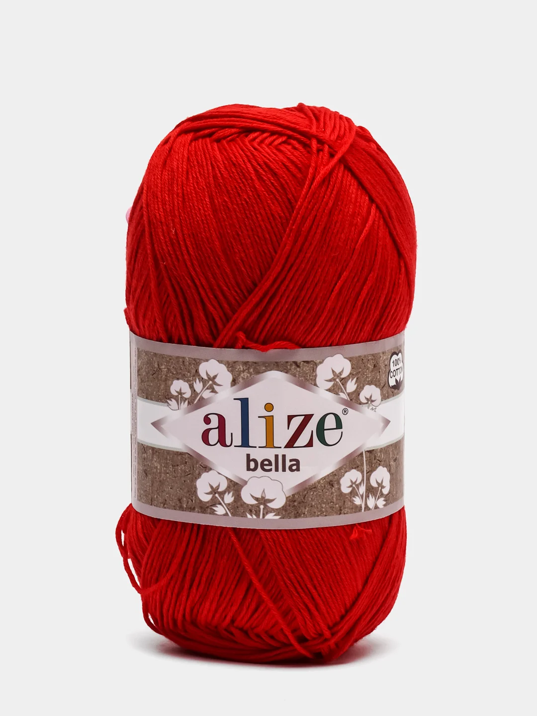 Красный пряжа Alize Bella 100% Хлопок 100 г 360 м