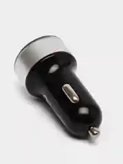 Серебряный автомобильное зарядное устройство, 2USB, QC3 (быстрая зарядка) и 2,4А