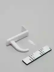 Белый крючок держатель для наушников на монитор