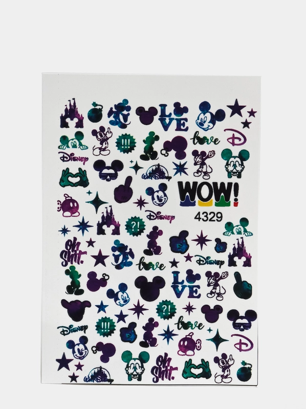 Наклейки для ногтей, слайдеры для маникюра и педикюра. Стиль Mickey. Микки Маус