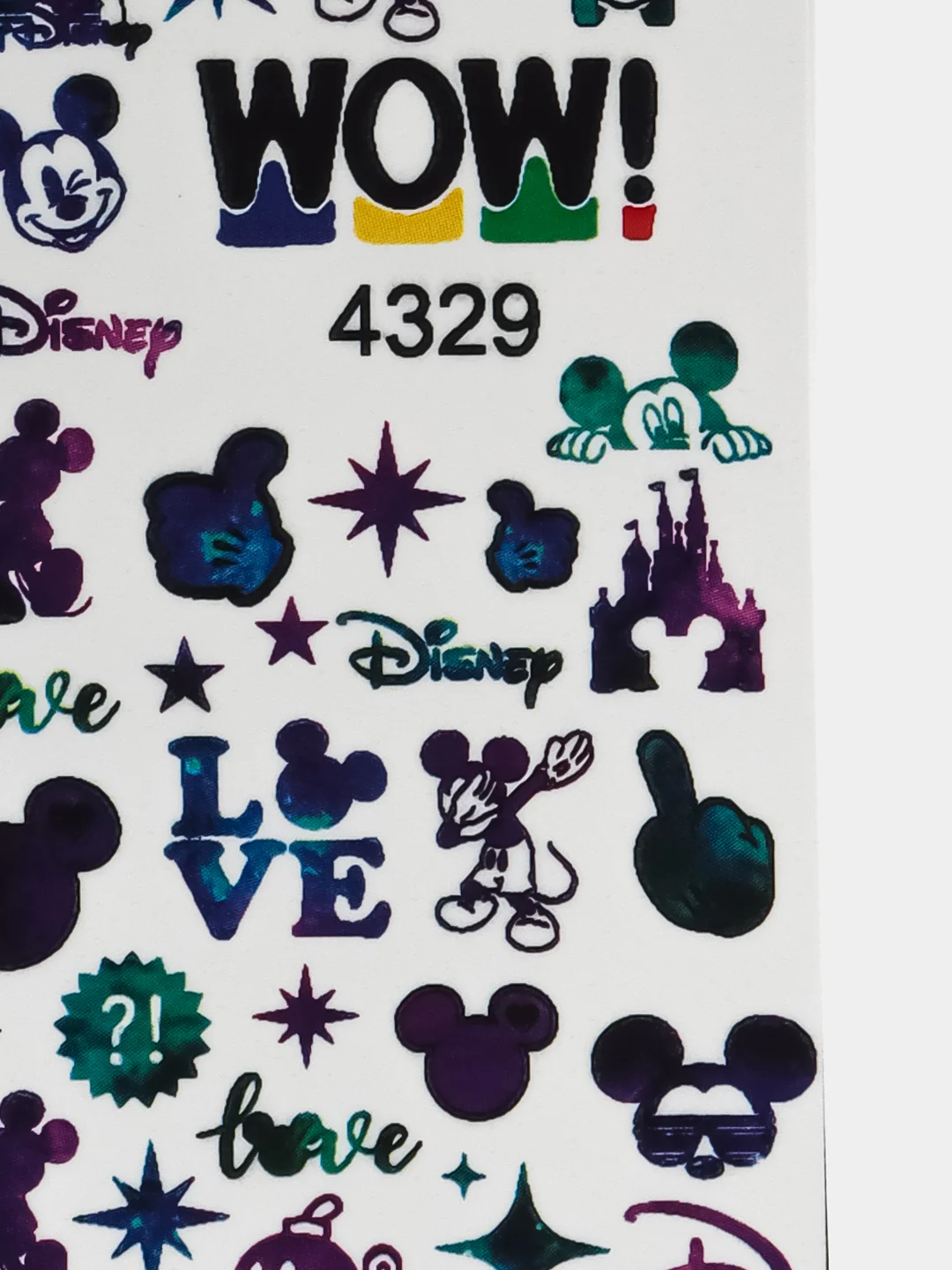 Наклейки для ногтей, слайдеры для маникюра и педикюра. Стиль Mickey. Микки Маус