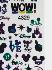 Наклейки для ногтей, слайдеры для маникюра и педикюра. Стиль Mickey. Микки Маус