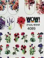 Наклейки для ногтей, слайдеры для маникюра и педикюра. Стиль Весна