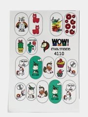 Наклейки для ногтей, слайдеры для маникюра и педикюра. Стиль STIKERS. Единороги