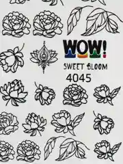 Наклейки для ногтей, слайдеры для маникюра и педикюра SWEET BLOOM