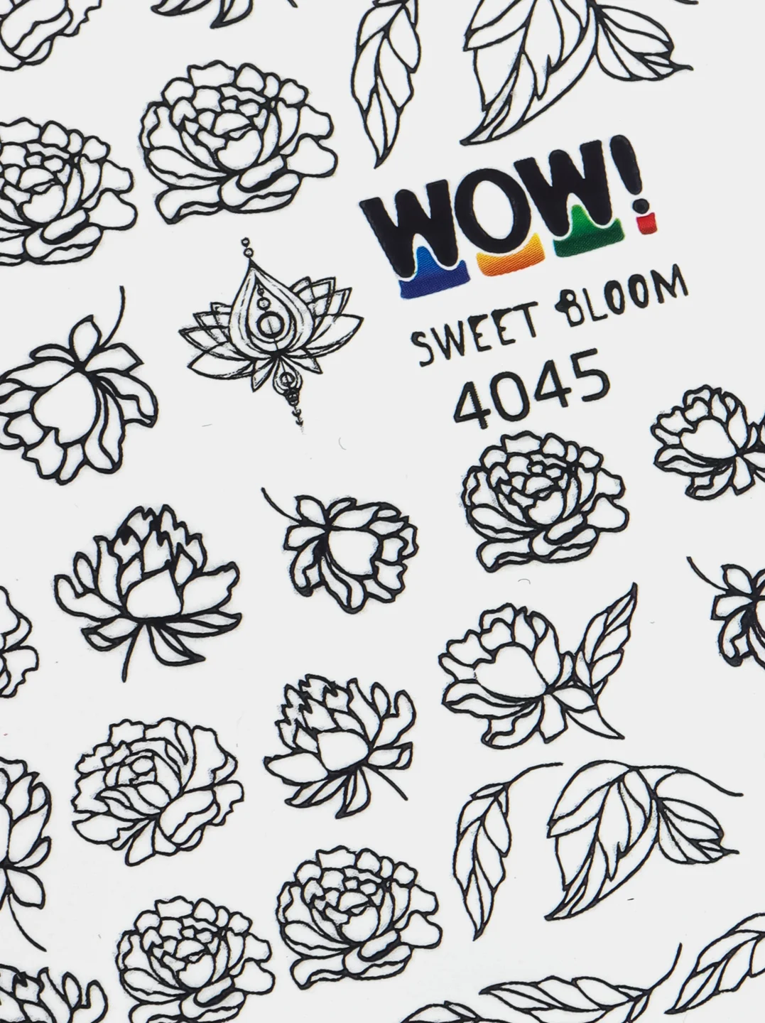 Наклейки для ногтей, слайдеры для маникюра и педикюра SWEET BLOOM