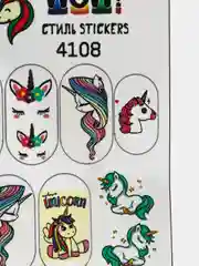 Наклейки для ногтей, слайдеры для маникюра и педикюра. Стиль STIKERS. Единороги