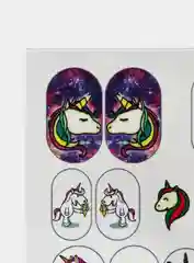 Наклейки для ногтей, слайдеры для маникюра и педикюра. Стиль STIKERS. Единороги
