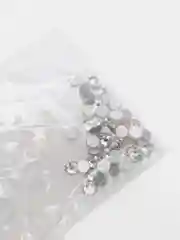 Стразы стекло, серебро, 3 мм, 50 штук