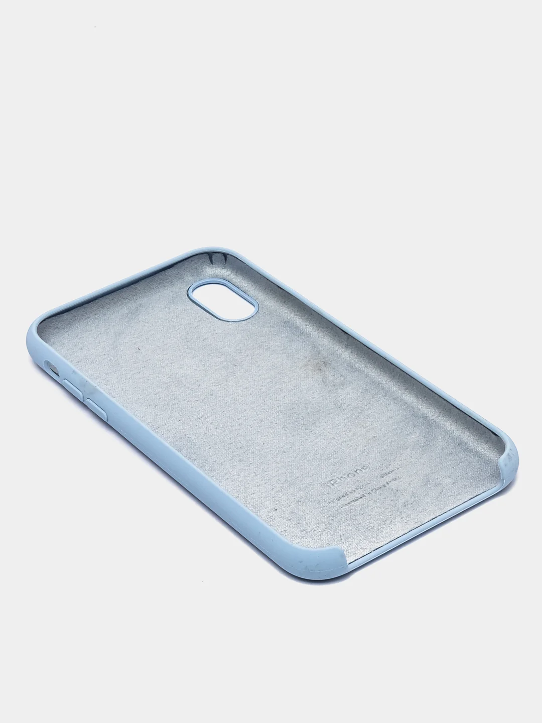 Голубой чехол Silicone Case для iPhone