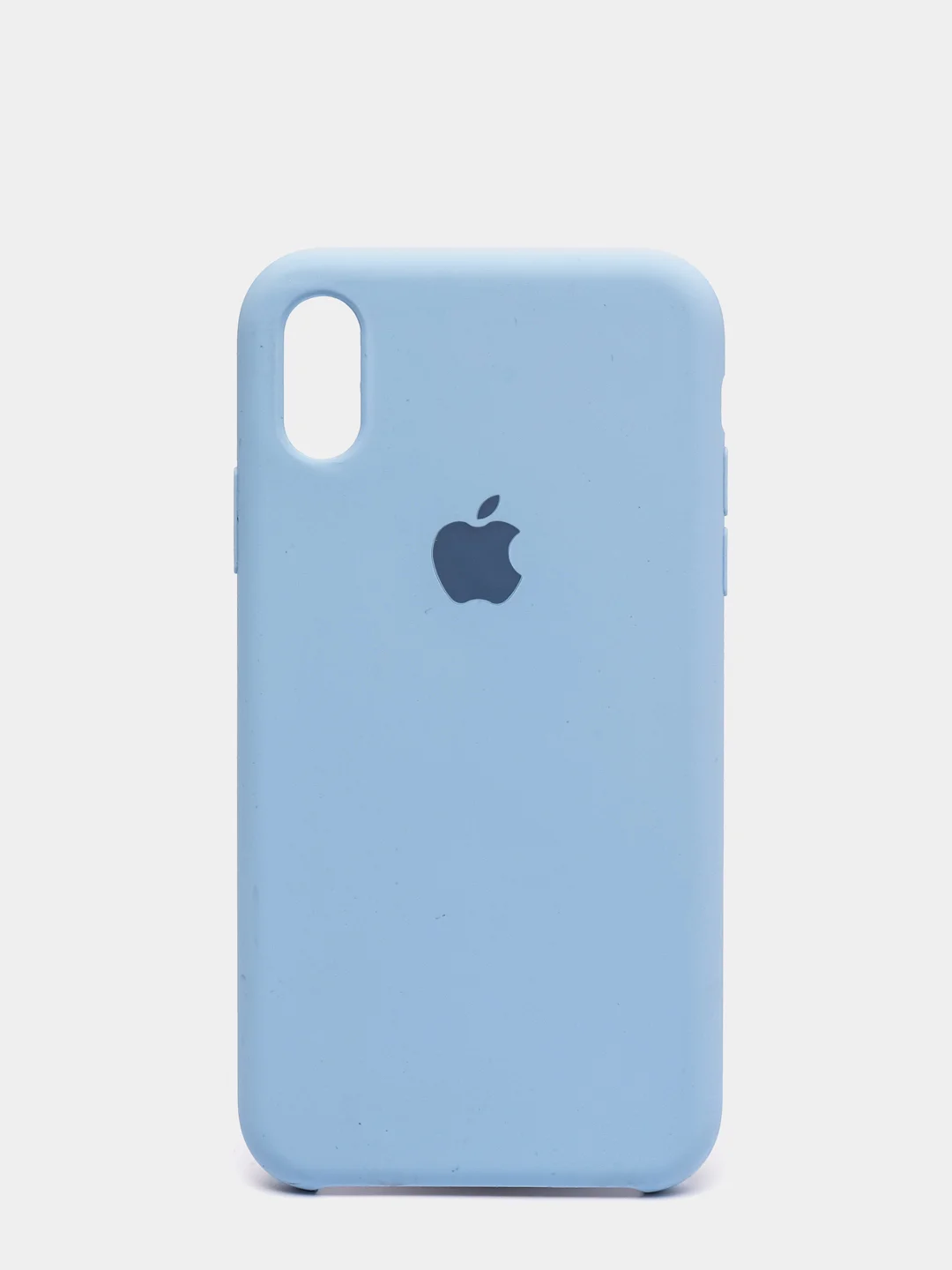 Голубой чехол Silicone Case для iPhone