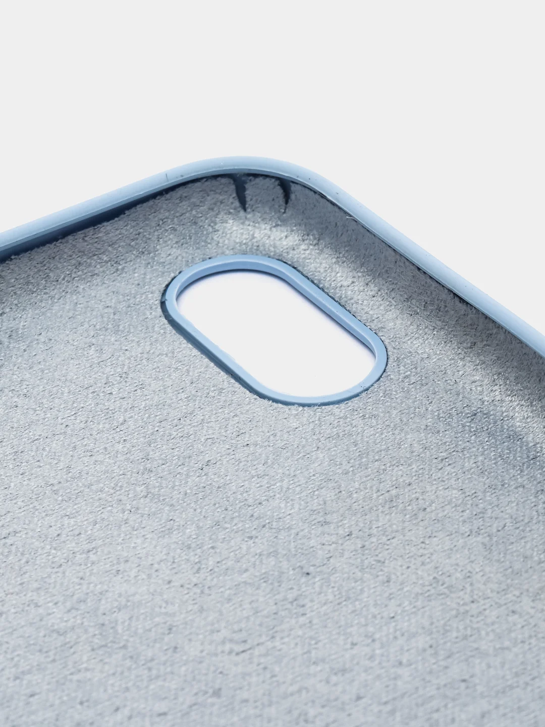 Голубой чехол Silicone Case для iPhone