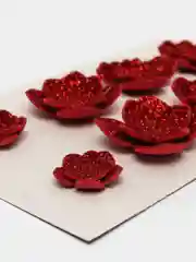 Красный цветы "Кувшинки" для декора и рукоделия