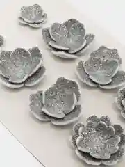 Серебряный цветы "Кувшинки" для декора и рукоделия