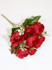 Бордовый искусственные цветы пионы, камелии, розы, букет