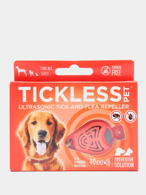 Ультразвуковой отпугиватель клещей TickLess Pet (для животных)оранжевый