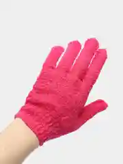 Фуксия мочалка-перчатка массажная 14x18 см