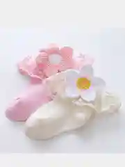Носки для девочки с кружевной лентой