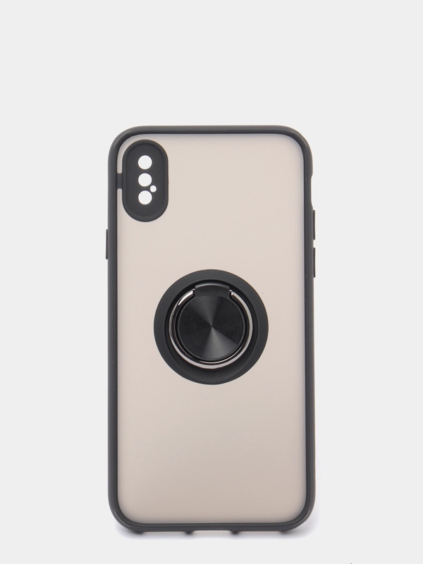 Чехол противоударный iPhone X, XS, 10 c поворотным кольцом и функцией подставки