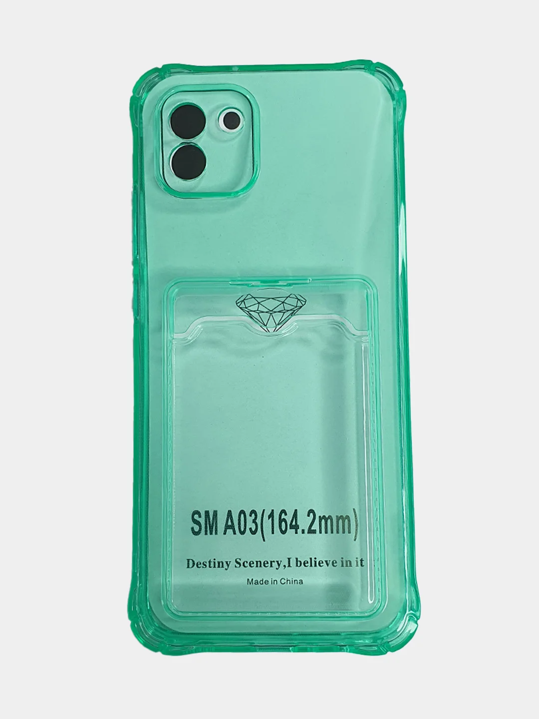 Зеленый чехол-накладка для телефона Samsung A50, А22 5g, A22 4g, A12, М32, a22S