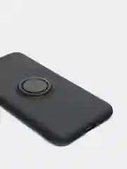 Черный чехол силиконовый с кольцом на iPhone 6 / 6s, mobios