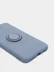 Синий меланж чехол силиконовый с кольцом на iPhone 6 / 6s, mobios