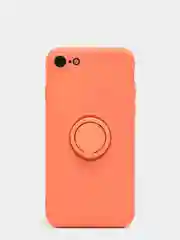 Оранжевый чехол силиконовый с кольцом на iPhone 6 / 6s, mobios