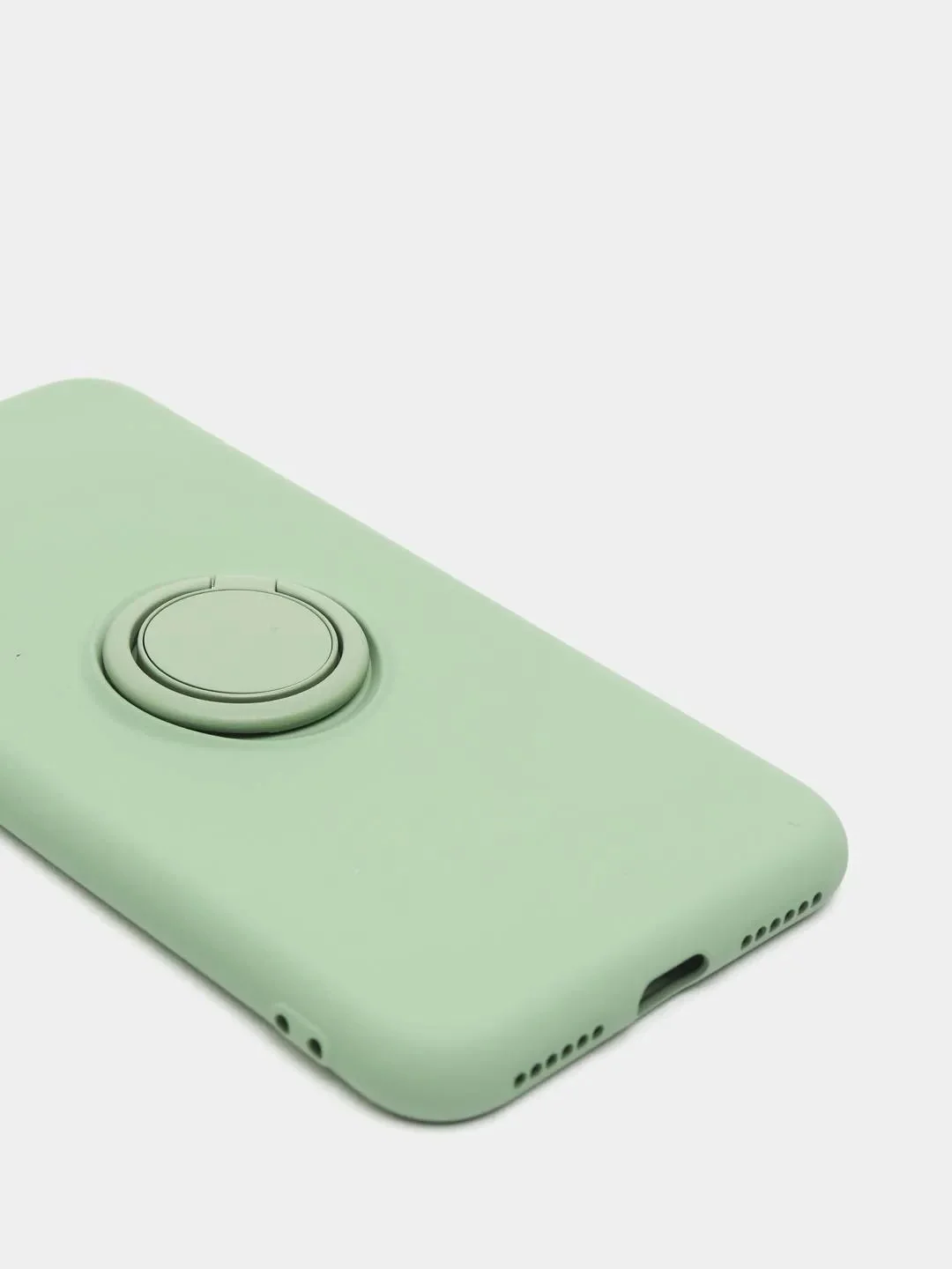 Лесной зеленый чехол силиконовый с кольцом на iPhone 6 / 6s, mobios