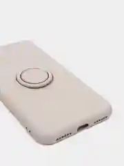 Бежевый меланж чехол силиконовый с кольцом на iPhone 6 / 6s, mobios