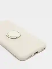 Бежевый чехол силиконовый с кольцом на iPhone 6 / 6s, mobios