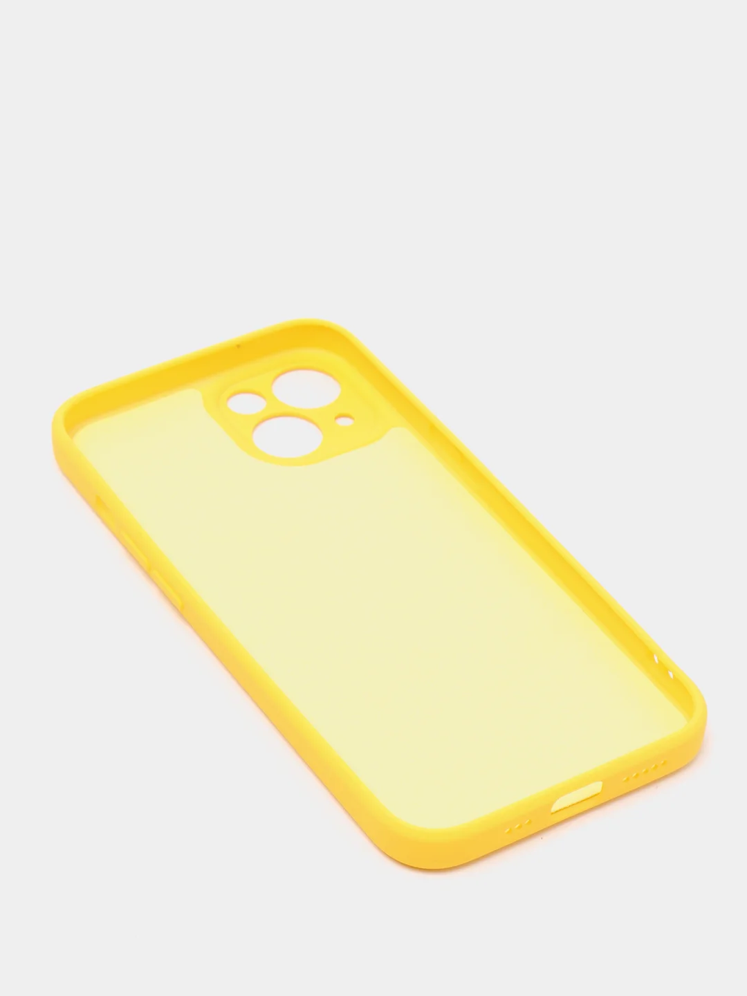 Желтый чехол на iPhone 11, 13, 12, XR, Pro, Max, Mini, бархатный