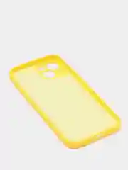 Желтый чехол на iPhone 11, 13, 12, XR, Pro, Max, Mini, бархатный