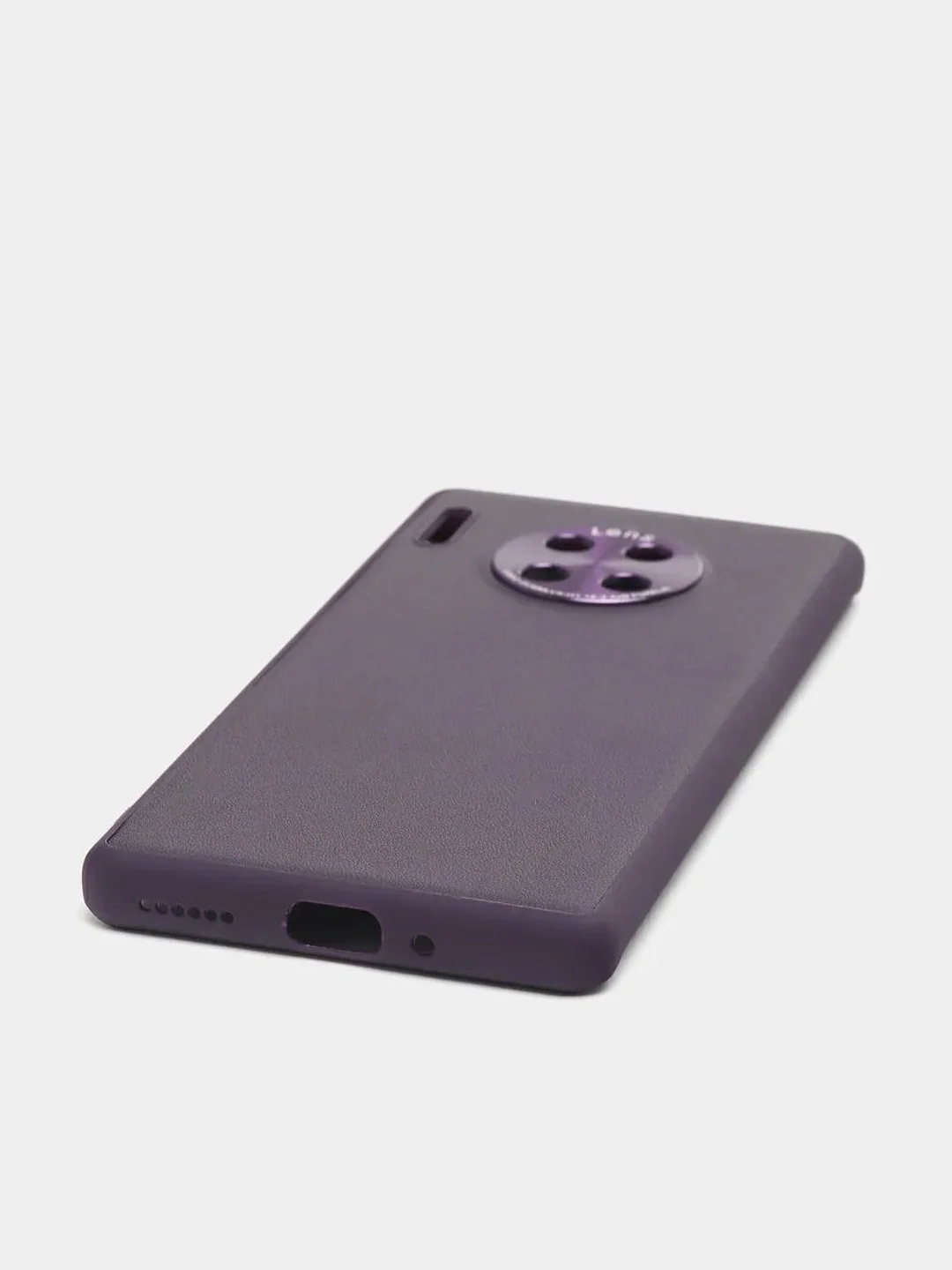 Фиолетовый чехол на Huawei Mate 30 Pro из эко кожи