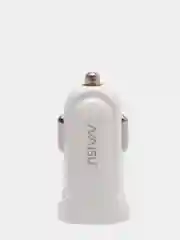 Автомобильное зарядное устройство (АЗУ) Naisu  (Lightning, Type-C, Micro), белый. Кабель в комплекте.