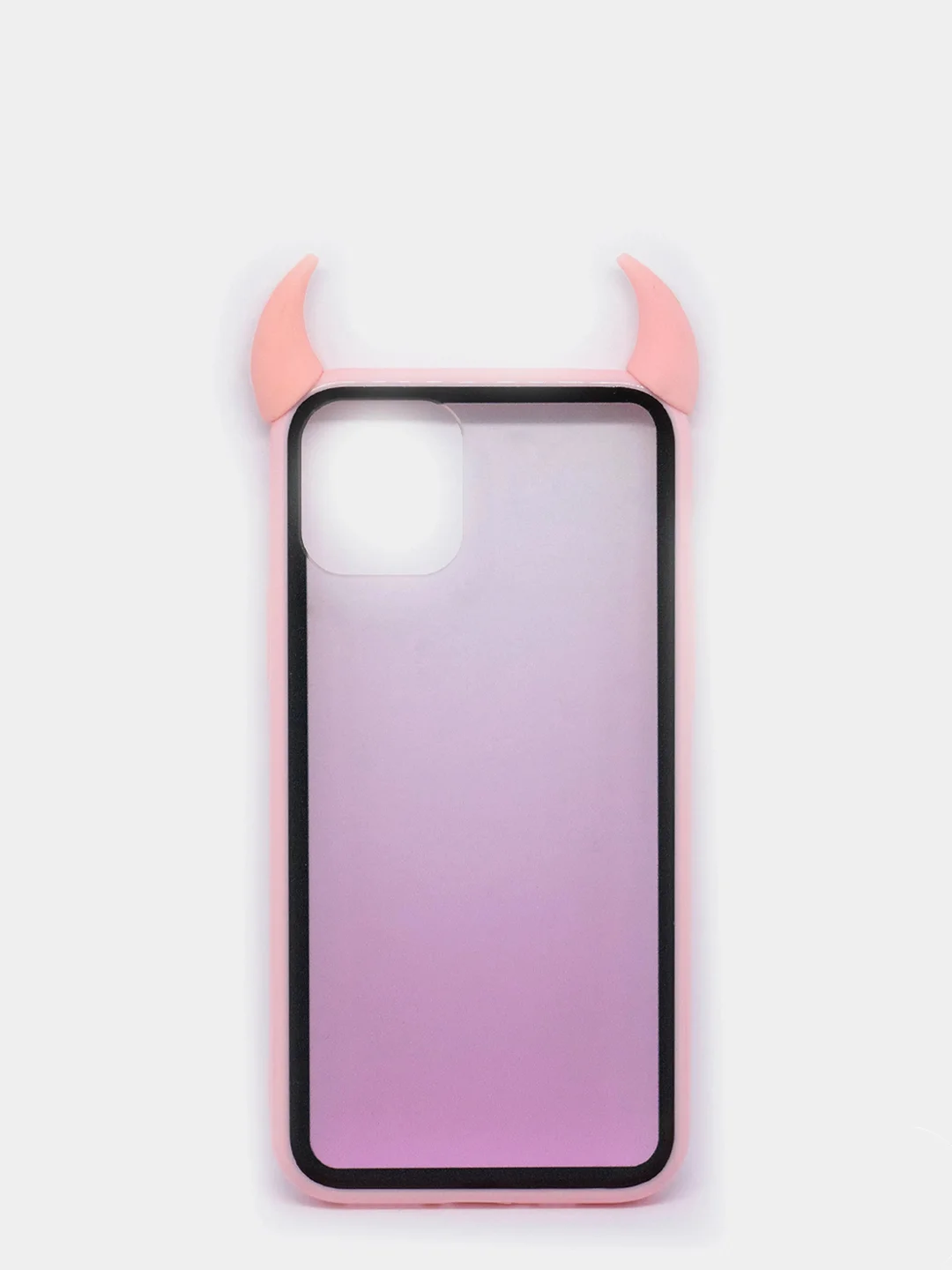 Розовый чехол для iPhone 11 Pro, с рожками, 6 цветов