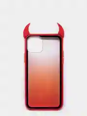 Красный чехол для iPhone 11 Pro, с рожками, 6 цветов
