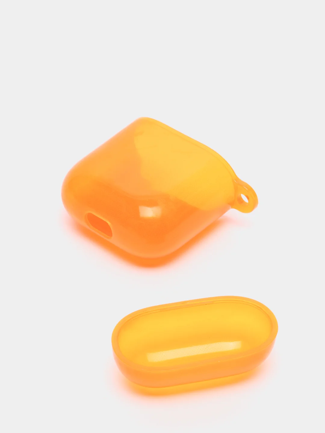 Оранжевый силиконовый чехол для AirPods 1/2, Pro, неон