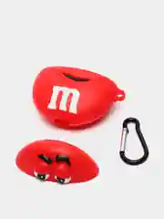 Багровый чехол для наушников AirPods 1/2 силиконовый