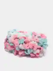 Розовый пряжа Alize Puffy Color, петельки большие, 100 г, 9 м