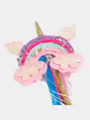 Желтый цветные пряди для волос на заколке