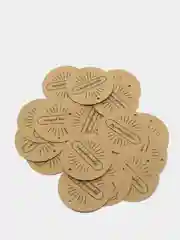 Серый бирка "handmade"