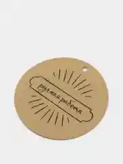 Серый бирка "handmade"