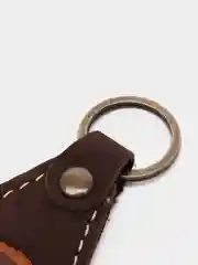 Брелок для ключа кожаный, трёхслойный, с логотипом
