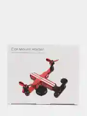 Красный автомобильный держатель для телефона раздвижной на дефлектор с пропеллерами вертолет