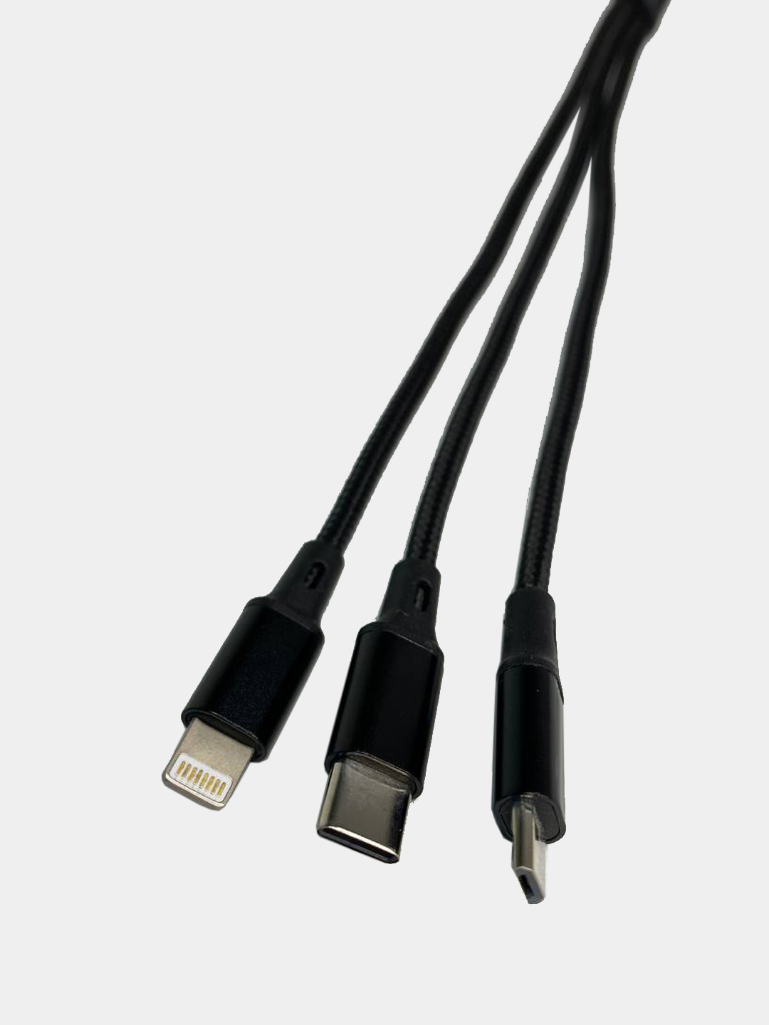 Кабель для зарядки телефона 3 в 1, Micro USB, Type-C и Lightning купить по  цене 249 ₽ в интернет-магазине Магнит Маркет