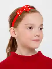 Красный бантик в горошек