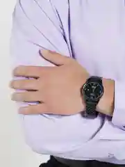 Черный часы мужские, классические, с коробкой
