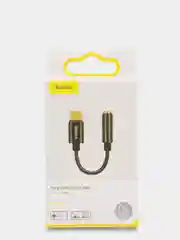 Адаптер переходник Baseus L54 Type-C Male to 3.5 mm Female Adapter, CATL54-01, black
